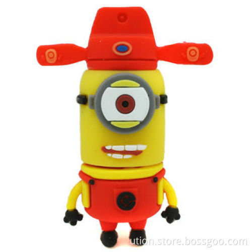 Minions Style Promotional USB Flash Drive with 1 to 32GB Capacity, Free Sample and Package